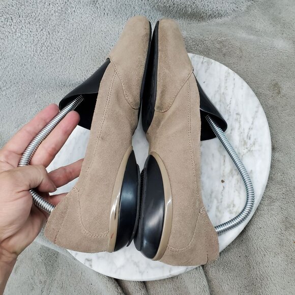 Kuru Shoes Womens Size 9.5 Tan Suede Vienna Anatomical Toe Flats *Read* - Picture 8 of 15